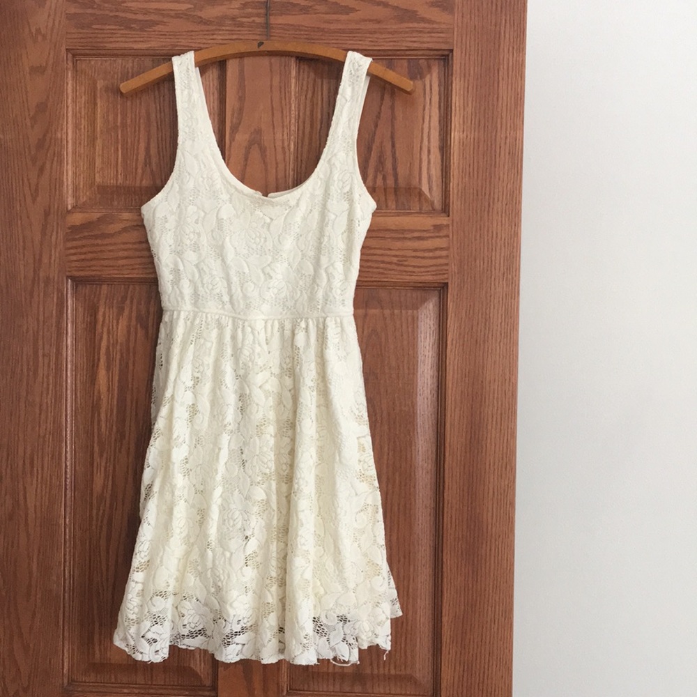 Cream lace dress